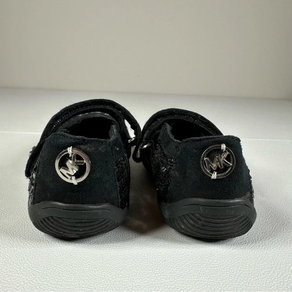 Michael Kors Lil Hera Sequin & Suede Mary Jane Shoes